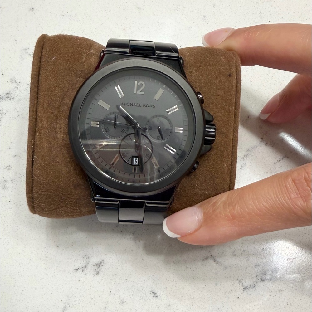 Michael Kors Black Stainless Steel Watch - Picture 8 of 11